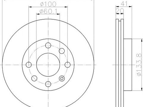 Disc frana punte fata OPEL ASTRA - Cod intern: W20058095 - LIVRARE DIN STOC in 24 ore!!!