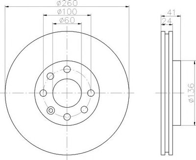 Disc frana punte fata OPEL TIGRA TwinTop - Cod int