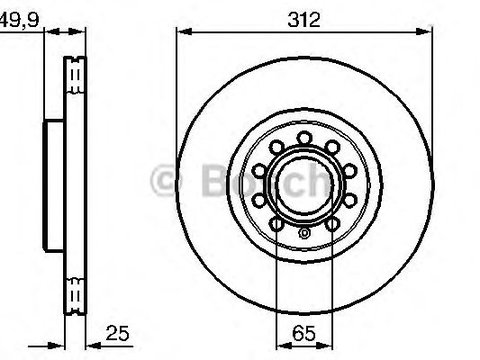 Disc frana punte fata SKODA KAROQ/KODIAQ/OCTAVIA/SUPERB/YETI 1,0-3,6 02-312 X 25,1 - Cod intern: W20270681 - LIVRARE DIN STOC in 24 ore!!!