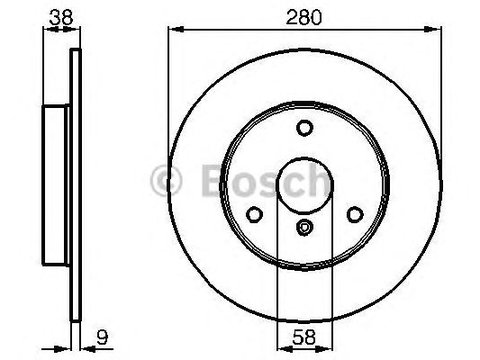 Disc frana punte fata SMART CABRIO/CITY-COUPE/FORTWO/ROADSTER 0,6-0,7/0,8 CDI 98-07280 X 9 38 (mm) - Cod intern: W20270567 - LIVRARE DIN STOC in 24 ore!!!