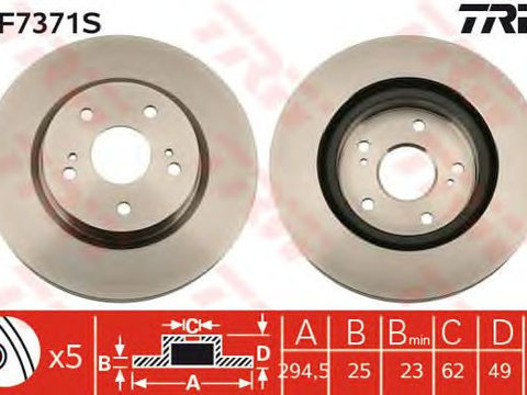 Disc frana punte fata SUZUKI GRAND VI - Cod intern: W20010307 - LIVRARE DIN STOC in 24 ore!!!