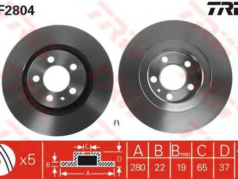 Disc frana punte fata VW GOLF 4/A3 - Cod intern: W20009305 - LIVRARE DIN STOC in 24 ore!!!