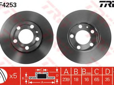 Disc frana punte fata VW POLO/FABIA - Cod intern: W20009485 - LIVRARE DIN STOC in 24 ore!!!