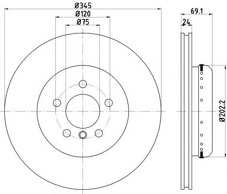 Disc frana punte spate BMW 5/6/7 10- - Cod intern: W20141243 - LIVRARE DIN STOC in 24 ore!!!