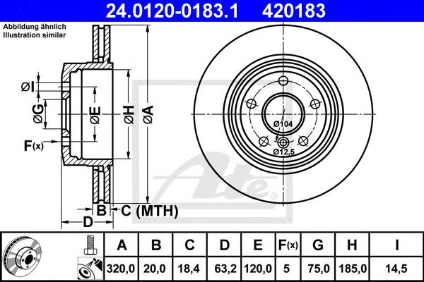 Disc frana punte spate BMW E60/E61 - Cod intern: W20295626 - LIVRARE DIN STOC in 24 ore!!!