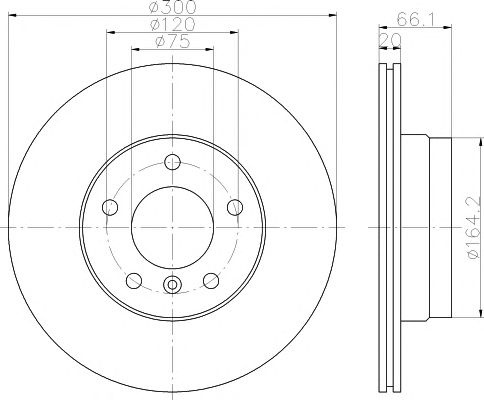 Disc frana punte spate BMW E87 04- Seria 1 120D/E90 05- - Cod intern: W20140777 - LIVRARE DIN STOC in 24 ore!!!