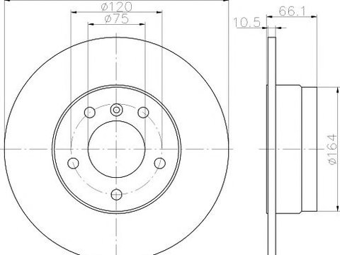 Disc frana punte spate BMW E87/E90 - Cod intern: W20058206 - LIVRARE DIN STOC in 24 ore!!!