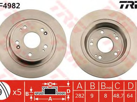 Disc frana punte spate HONDA ACCORD 08- - Cod intern: W20009821 - LIVRARE DIN STOC in 24 ore!!!