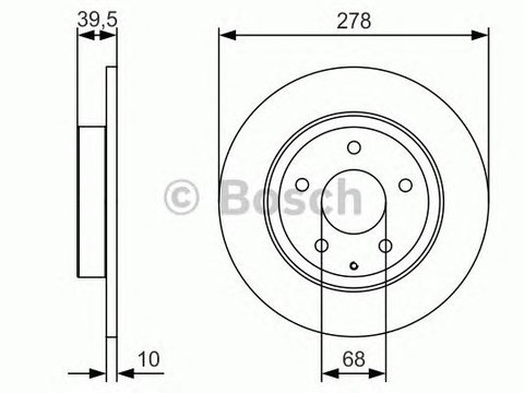 Disc frana punte spate MAZDA 6 2,0-2,5 12-278 X 10 - Cod intern: W20010334 - LIVRARE DIN STOC in 24 ore!!!