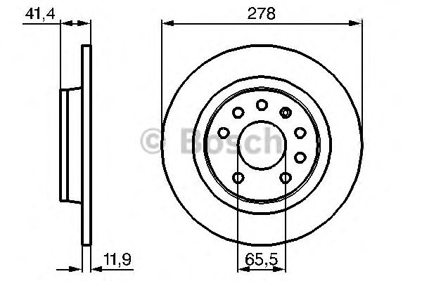 Disc frana punte spate OPEL VECTRA C 02- 278*12 - Cod intern: W20140364 - LIVRARE DIN STOC in 24 ore!!!