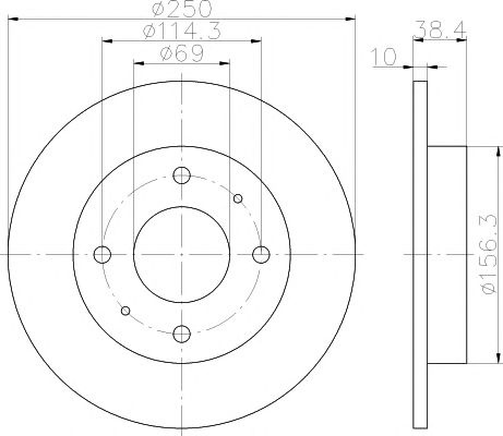 Disc frana punte spate SMART FORFOUR (454) - Cod intern: W20140860 - LIVRARE DIN STOC in 24 ore!!!