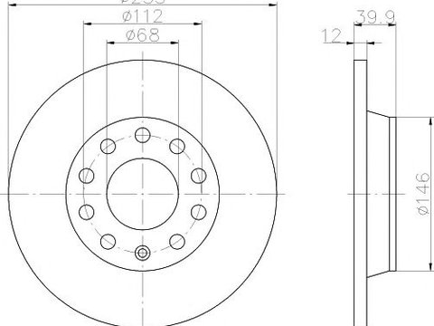 Disc frana punte spate VW AUDI A4 1,6-3 - Cod intern: W20057418 - LIVRARE DIN STOC in 24 ore!!!