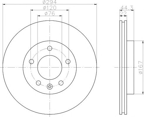 Disc frana punte spate VW LUPO (6X1, 6E1) MAXGEAR: 19-0838