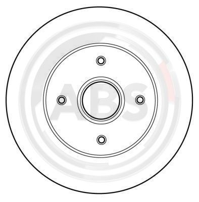 Disc frana puntea spate (16058 ABS) RENAULT