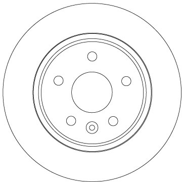 Disc frana puntea spate (DF6846 TRW) OPEL,VAUXHALL