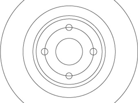 Disc frana puntea spate (DF6974 TRW) MAZDA