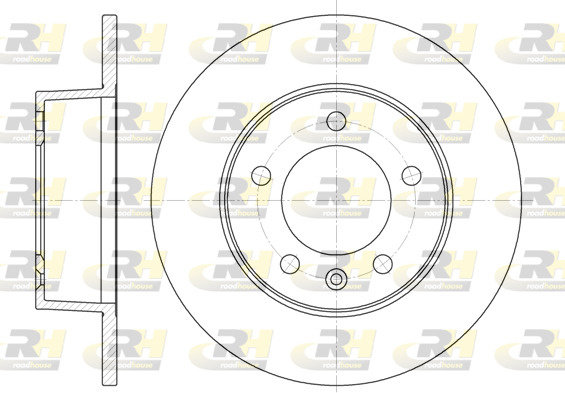 Disc frana # puntea spate Nissan Interstar 2002 2003 2004 2005 2006 # 6735 00 # ROADHOUSE
