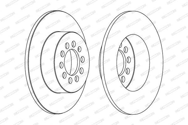 Disc frana # puntea spate Vw Golf 2011 2012 2013 2