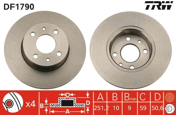Disc frana QWP WBD267 pentru ALFA ROMEO 164 (164), LINEA (323_, 110_) de la 2006
