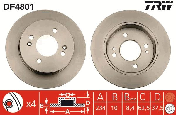 Disc frana QWP WBD640 pentru HYUNDAI i10 I (PA)