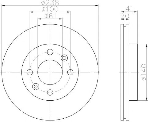 Disc frana RENAULT CLIO II caroserie (SB0/1/2_) - Cod intern: W20057461 - LIVRARE DIN STOC in 24 ore!!!