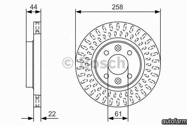 Disc frana RENAULT CLIO IV BOSCH 0 986 479 A86