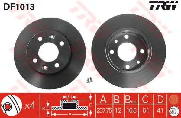 Disc frana RENAULT CLIO IV - Cod intern: M20446352 - LIVRARE DIN STOC in 24 ore!!!