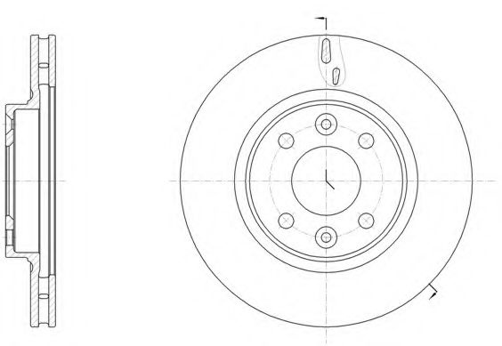 Disc frana RENAULT CLIO IV Grandtour (2013 - 2016) REMSA 61535.10 piesa NOUA