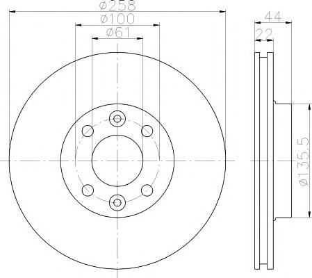 Disc frana RENAULT CLIO IV, RENAULT CLIO Grandtour IV, DACIA SANDERO II - TEXTAR 92255203