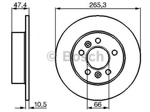 Disc frana RENAULT ESPACE III (JE0) (1996 - 2002) BOSCH 0 986 478 305 piesa NOUA