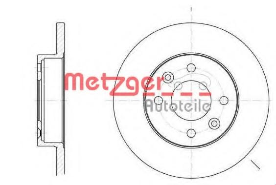 Disc frana RENAULT EXTRA caroserie (F40_, G40_), RENAULT CLIO (B/C57_, 5/357_), RENAULT ENCORE (B/C37_) - METZGER 6067.00