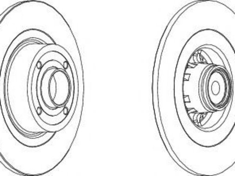 Disc frana RENAULT GRAND SCENIC II (JM0/1) (2004 - 2016) FERODO DDF1570 piesa NOUA