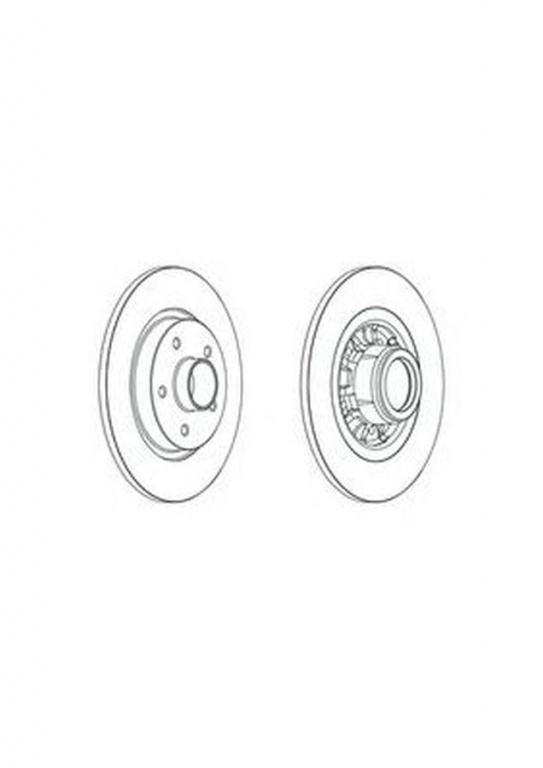 Disc frana RENAULT KANGOO GRAND KANGOO KW0 1 JURID 562609J
