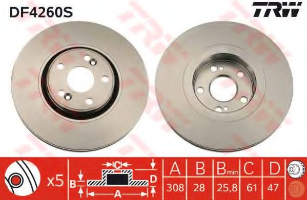 Disc frana RENAULT LAGUNA II Sport Tourer (KG0/1_)