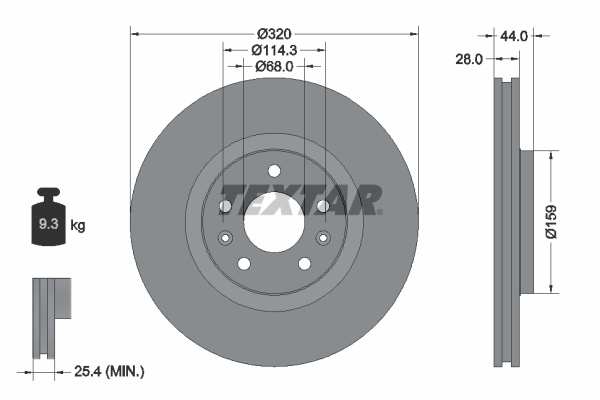 Disc frana # Renault Latitude 2011 2012 2013 2014 2015 2016 2017 2018 2019 2020 2021 2022 2023 2024 2025 # 92195403 # TEXTAR