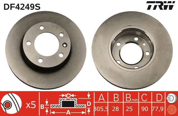 Disc frana ~ Renault Master 1998 1999 2000 2001 ~ 