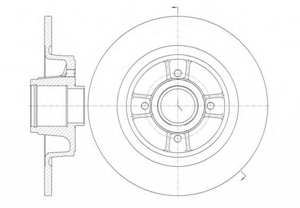 Disc frana RENAULT MEGANE I Coach DA0 1 ROADHOUSE 6698