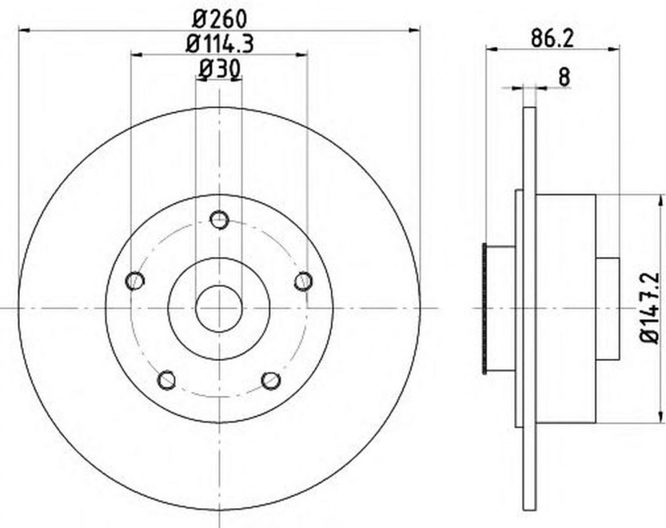 Disc frana RENAULT Scenic III JZ0 1 TEXTAR 92195903