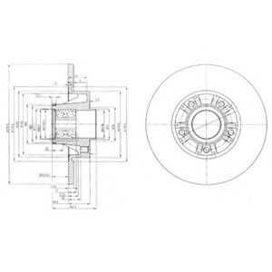 Disc frana RENAULT TRAFIC II caroserie (FL) (2001 - 2014) DELPHI BG9031RS piesa NOUA