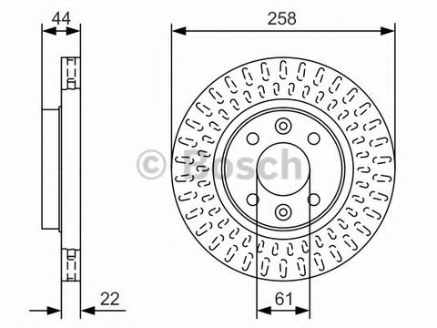 Disc frana RENAULT TWINGO III (2014 - 2016) Bosch 0 986 479 A86