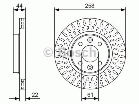 Disc frana RENAULT TWINGO III BOSCH 0986479A86