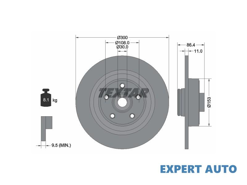 Disc frana Renault VEL SATIS (BJ0_) 2002-2016 #2 08A23917