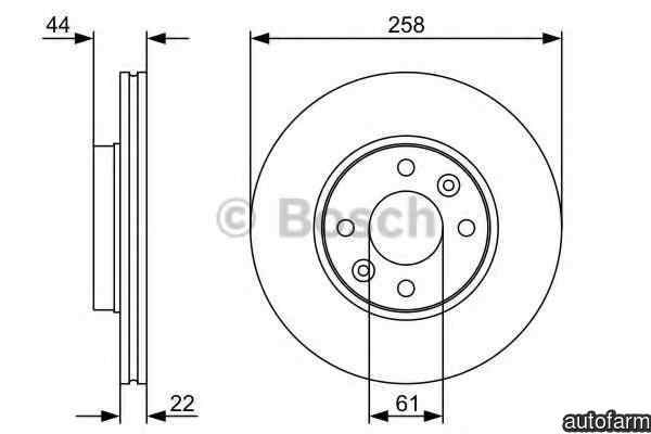 Disc frana RENAULT ZOE BOSCH 0 986 479 C17