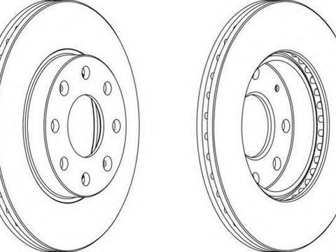 Disc frana SAAB 9-5 combi (YS3E), DODGE NEON II limuzina, DAEWOO KALOS (KLAS) - FERODO DDF1279