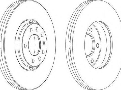 Disc frana SAAB 9-5 limuzina (YS3E), OPEL ASTRA G hatchback (F48_, F08_), OPEL ASTRA G combi (F35_) - FERODO DDF1261