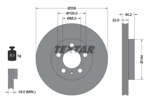 Disc frana ~ Seat Ibiza 2017 2018 2019 2020 2021 2