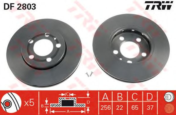 Disc frana SEAT IBIZA V ST (6J8, 6P8) - Cod intern