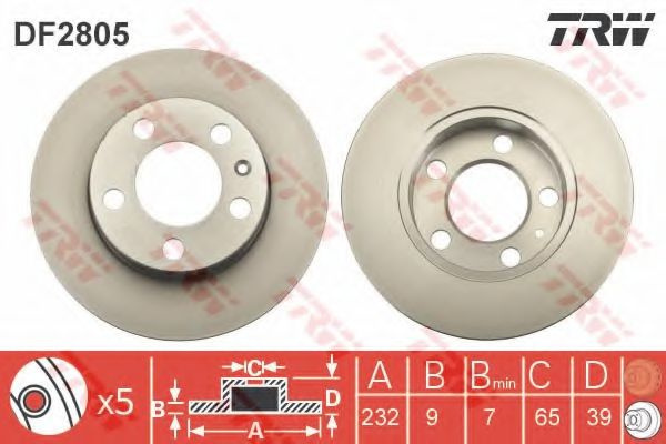Disc frana SKODA OCTAVIA 1 Combi (1U5) (1998 - 2010) QWP WBD103