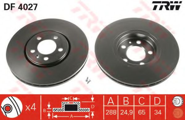 Disc frana SKODA OCTAVIA 1 Combi (1U5) (1998 - 2010) QWP WBD217