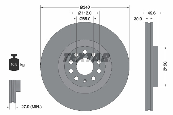 Disc frana # Skoda Octavia 2013 2014 2015 2016 2017 2018 2019 2020 2021 2022 2023 2024 2025 # 92229805 # TEXTAR